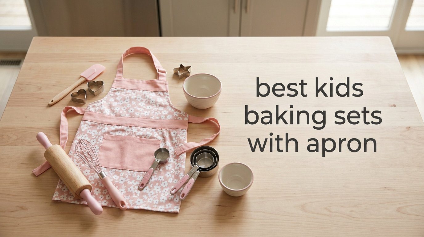 best kids baking sets with apron