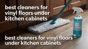 best cleaners for vinyl floors under kitchen cabinets