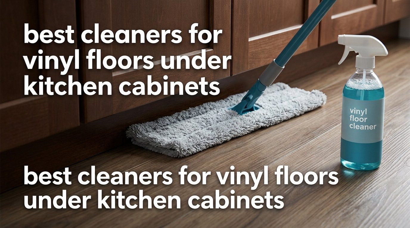 best cleaners for vinyl floors under kitchen cabinets
