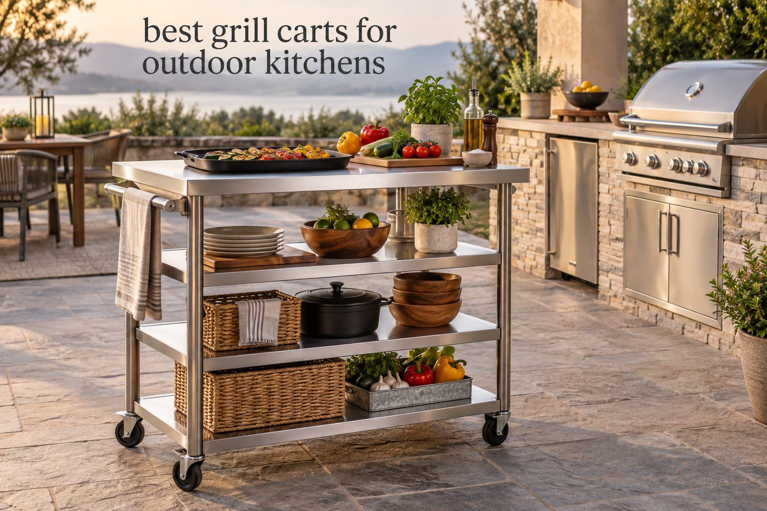 best grill carts for outdoor kitchens