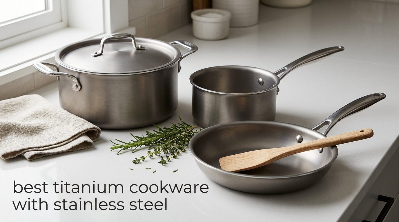best titanium cookware with stainless steel