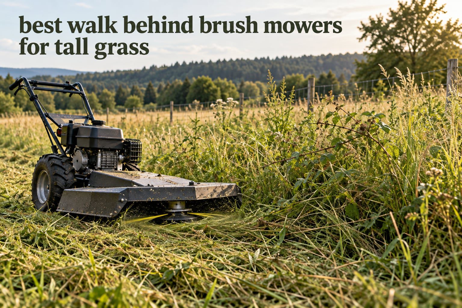 best walk behind brush mowers for tall grass