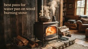 best pans for water pan on wood burning stove