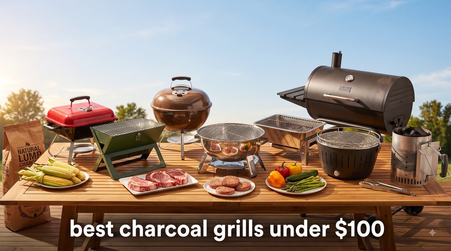 best charcoal grills under $100