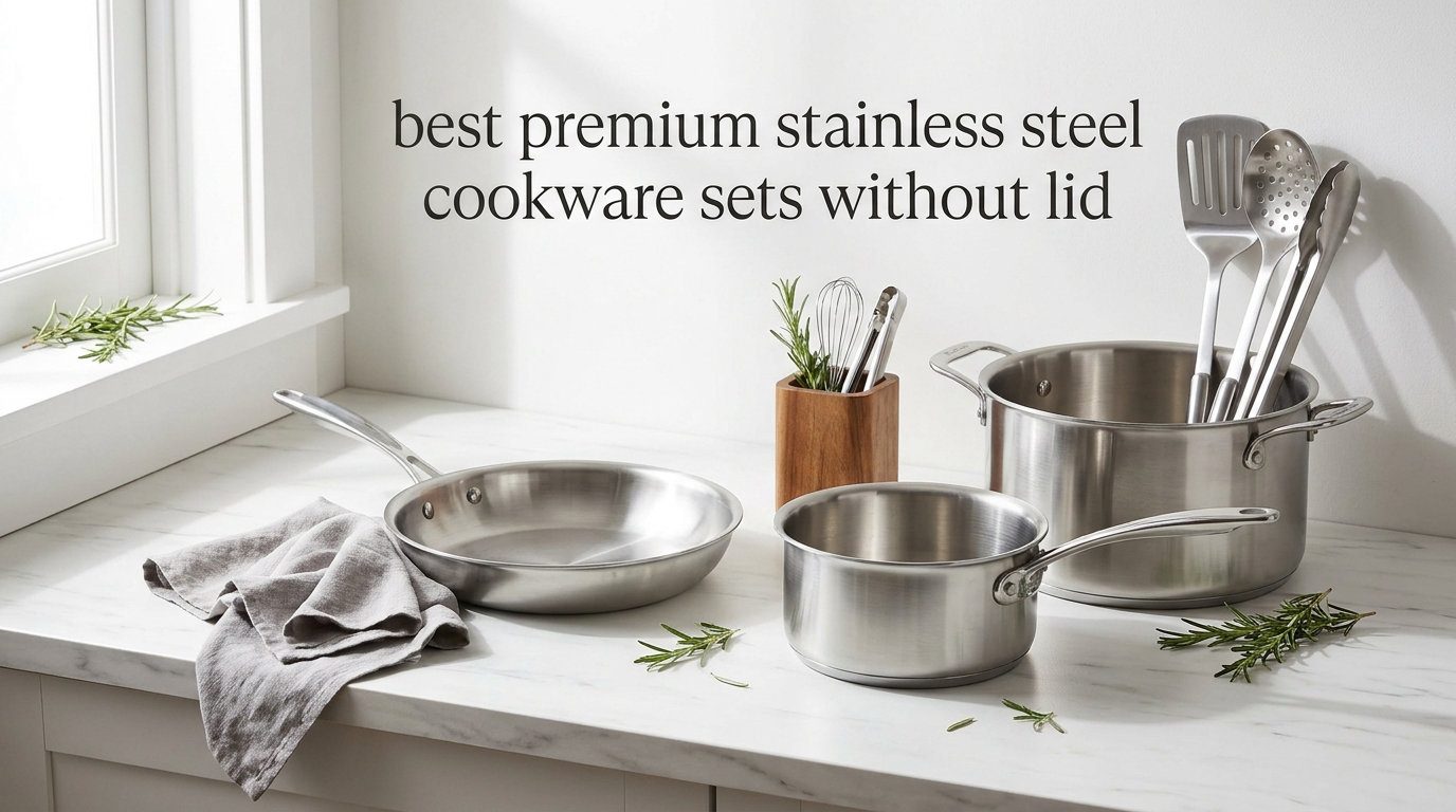 best premium stainless steel cookware sets without lid