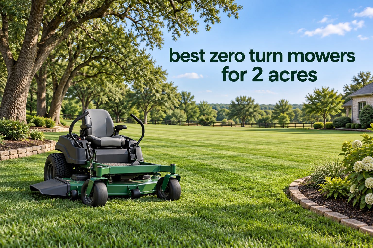 best zero turn mowers for 2 acres