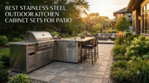 best stainless steel outdoor kitchen cabinet sets for patio