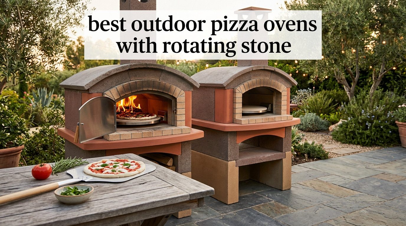 best outdoor pizza ovens with rotating stone
