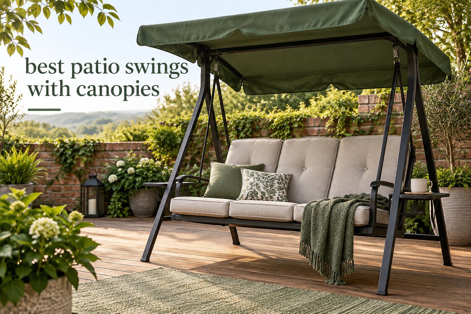 best patio swings with canopies