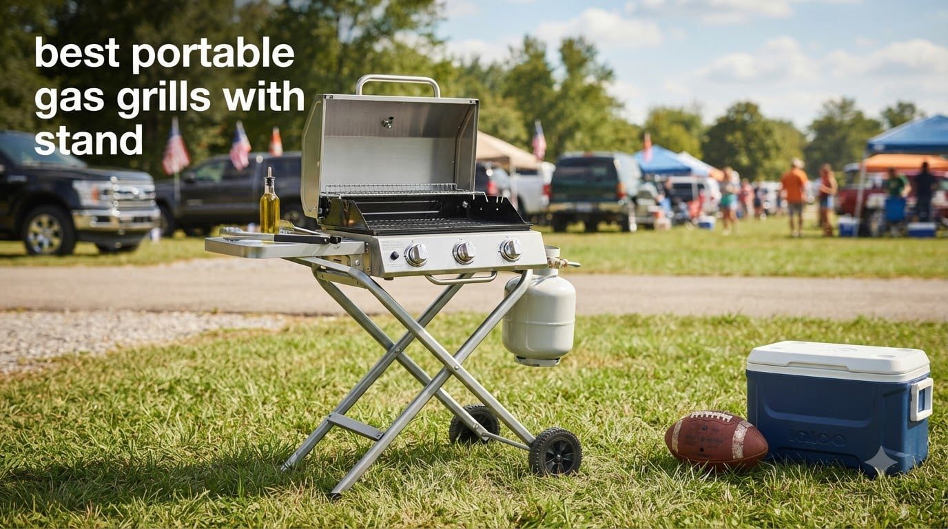 best portable gas grills with stand