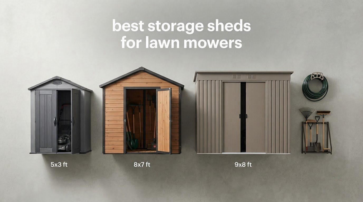 best storage sheds for lawn mowers