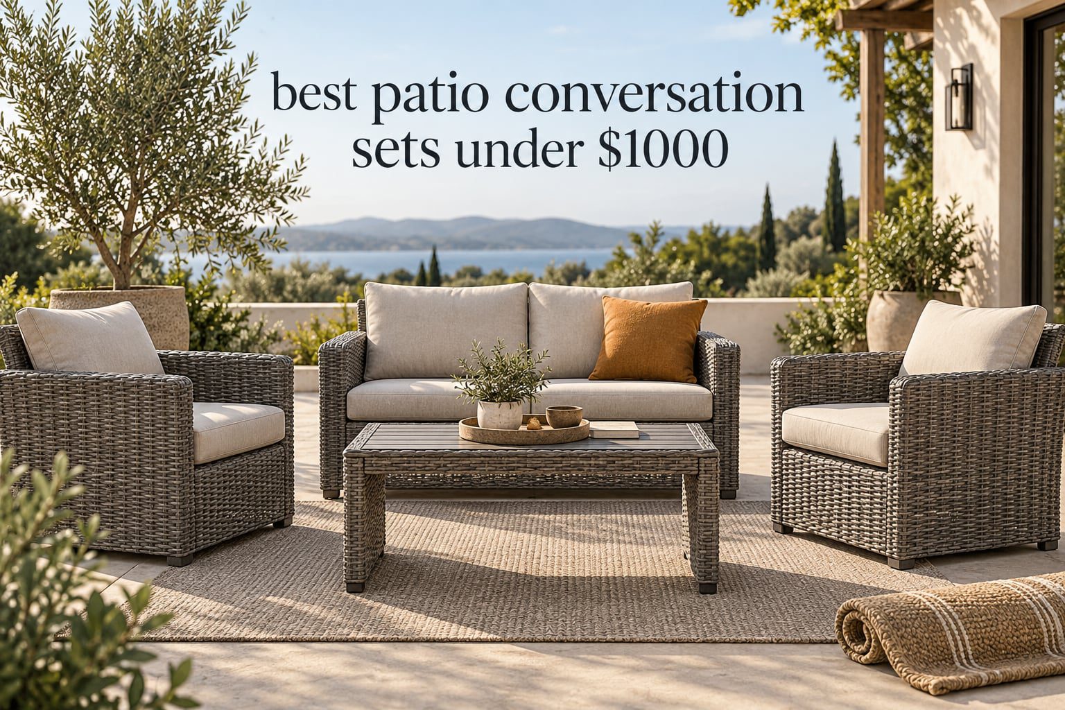 best patio conversation sets under $1000