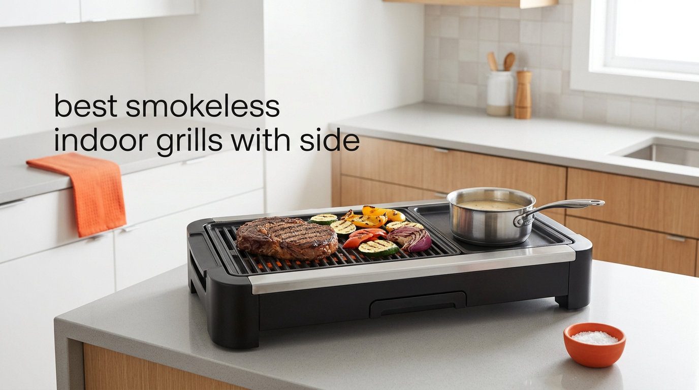 best smokeless indoor grills with side
