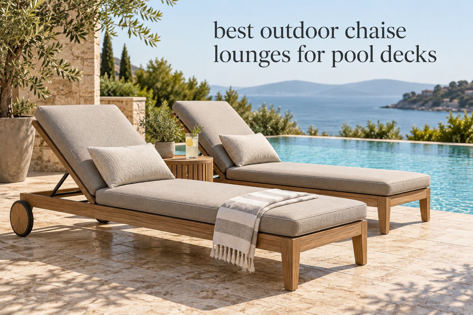 best outdoor chaise lounges for pool decks