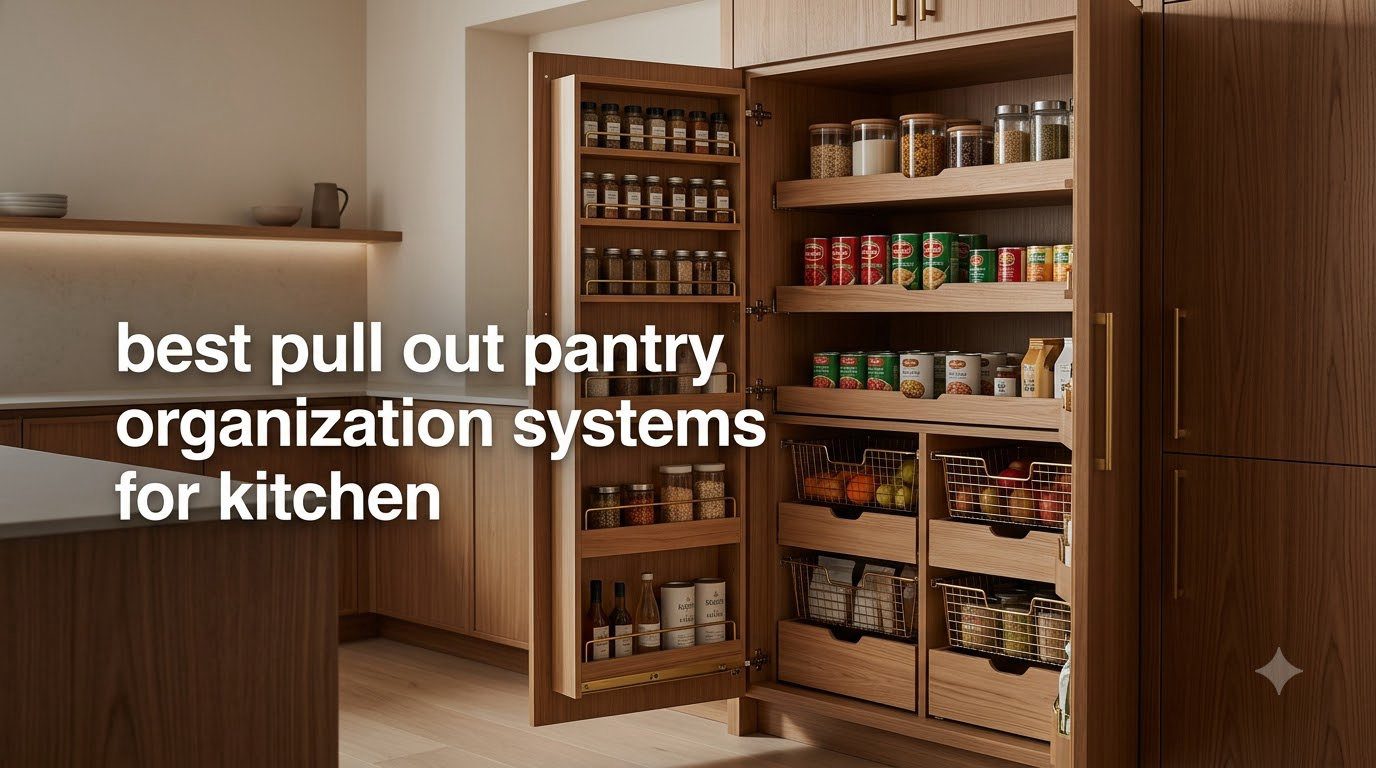 best pull out pantry organization systems for kitchen