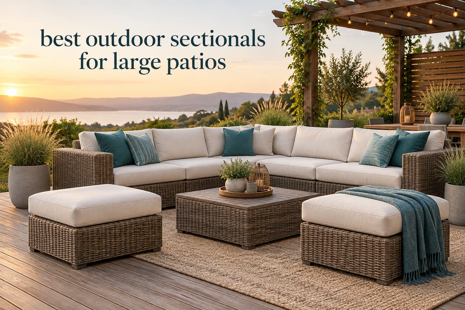 best outdoor sectionals for large patios