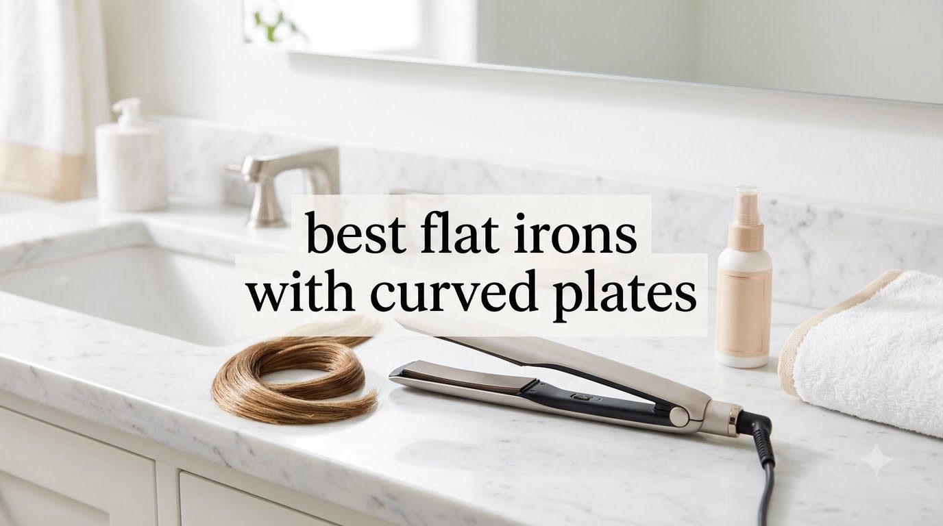 best flat irons with curved plates