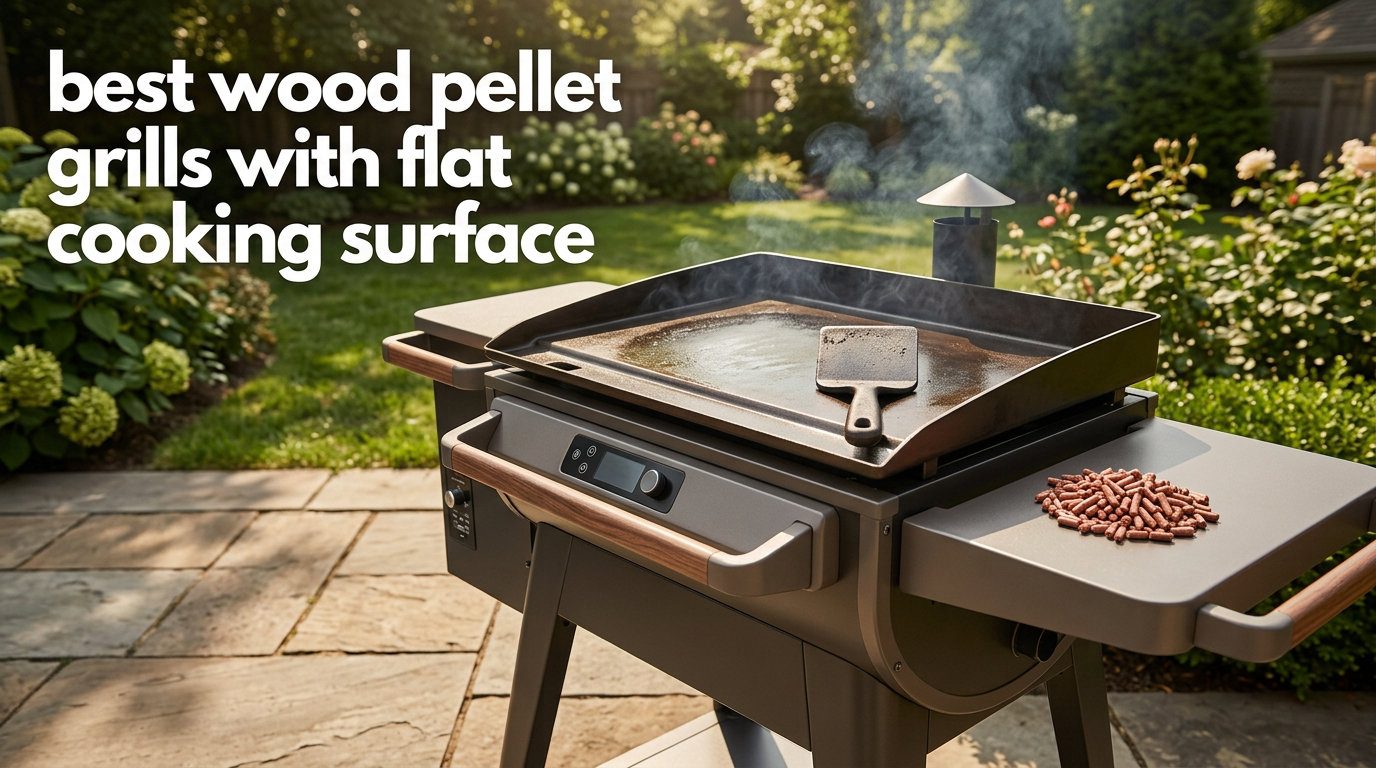 best wood pellet grills with flat cooking surface