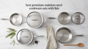 best premium stainless steel cookware sets with lids