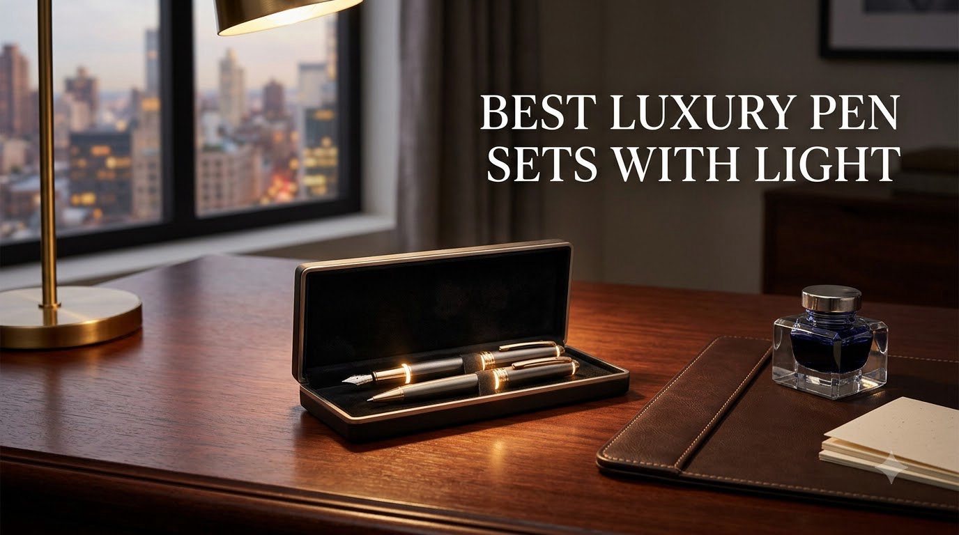 best luxury pen sets with light