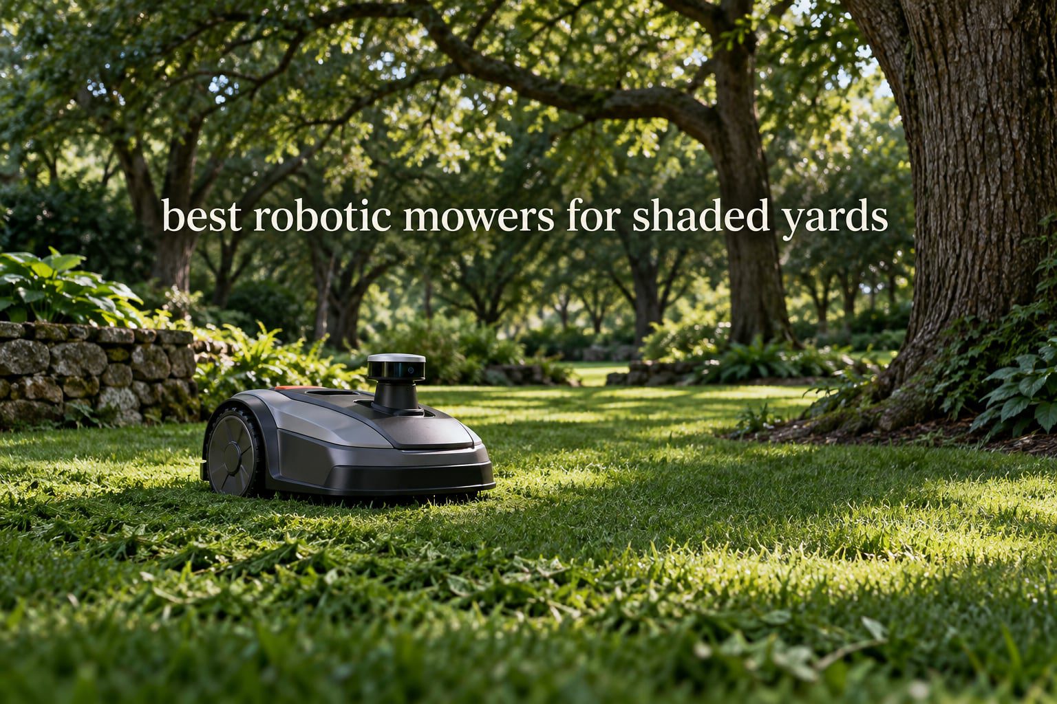 best robotic mowers for shaded yards