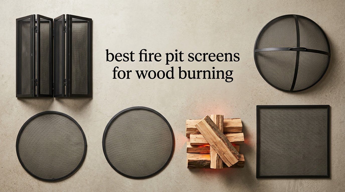 best fire pit screens for wood burning