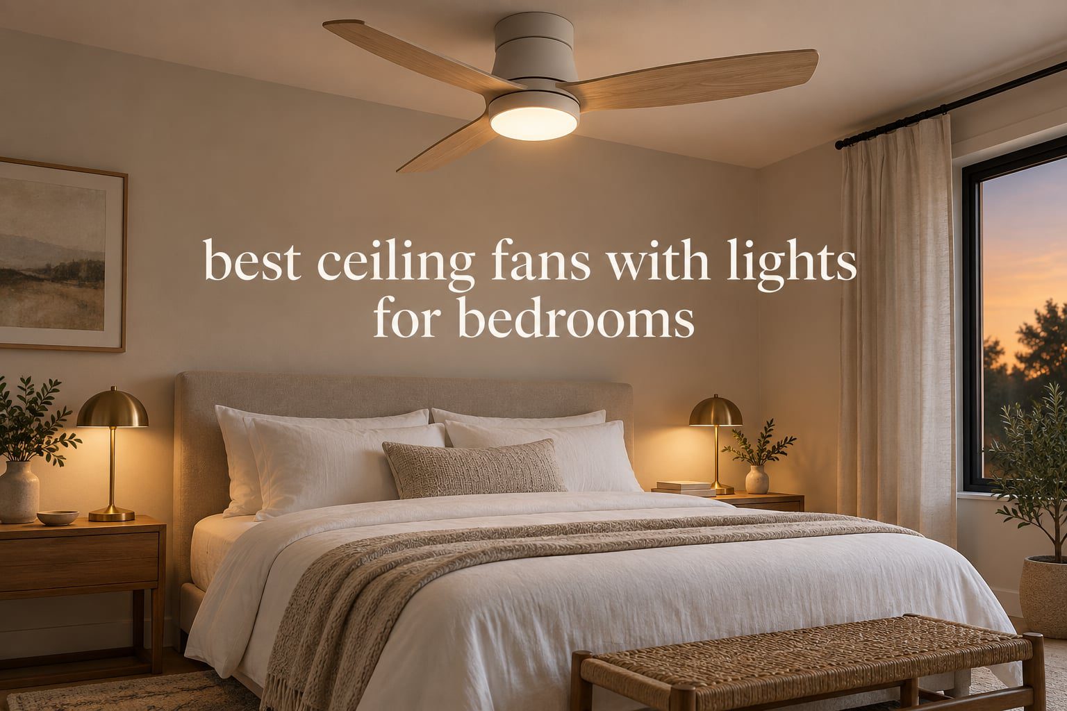 best ceiling fans with lights for bedrooms