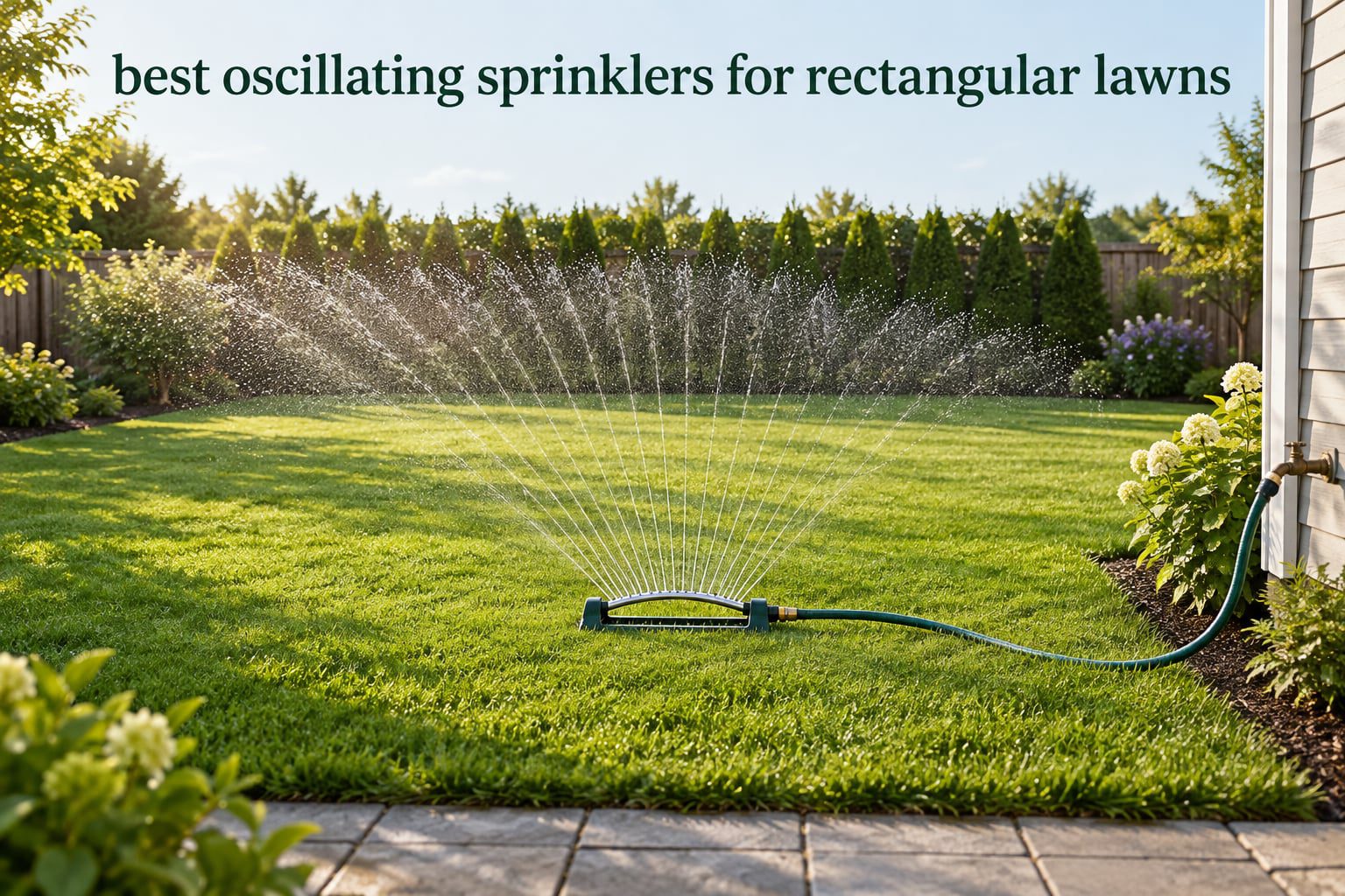 best oscillating sprinklers for rectangular lawns