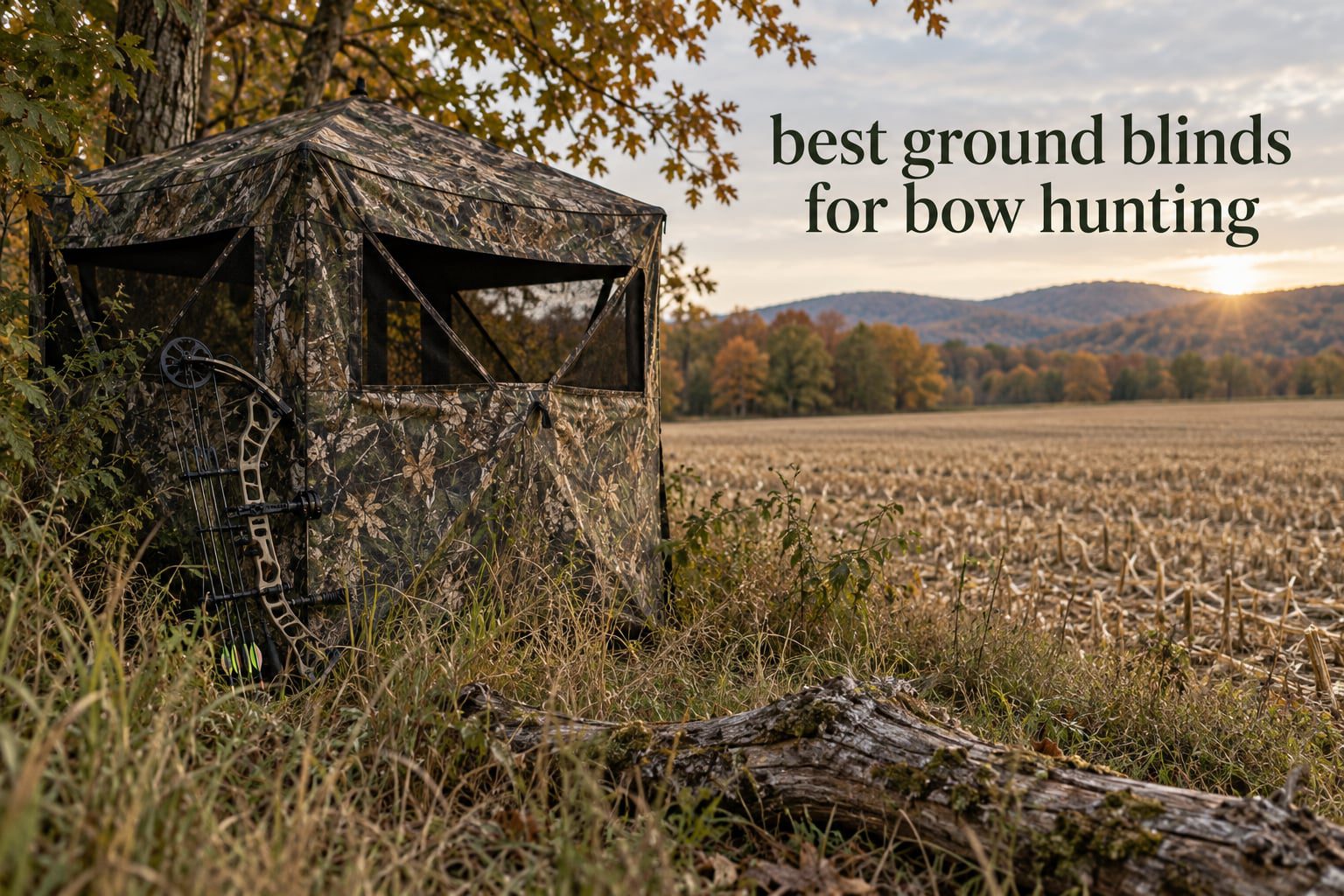 best ground blinds for bow hunting