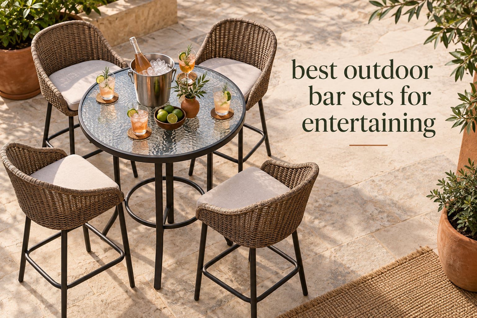 best outdoor bar sets for entertaining