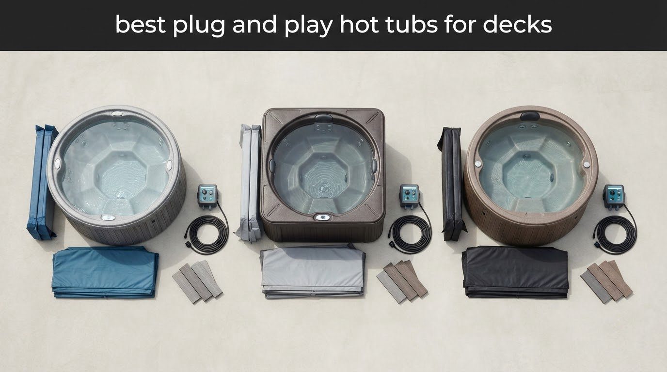 best plug and play hot tubs for decks