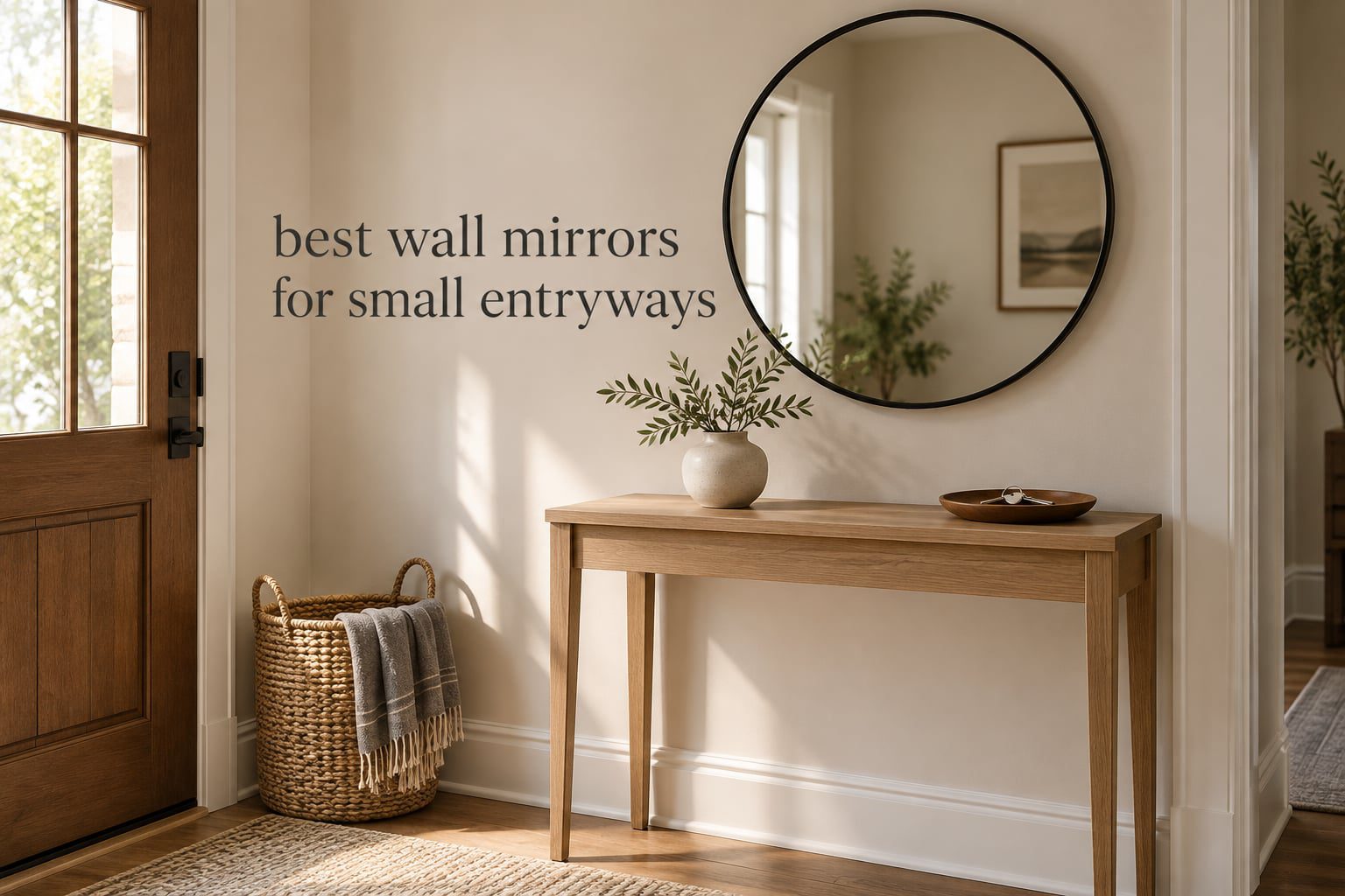 best wall mirrors for small entryways