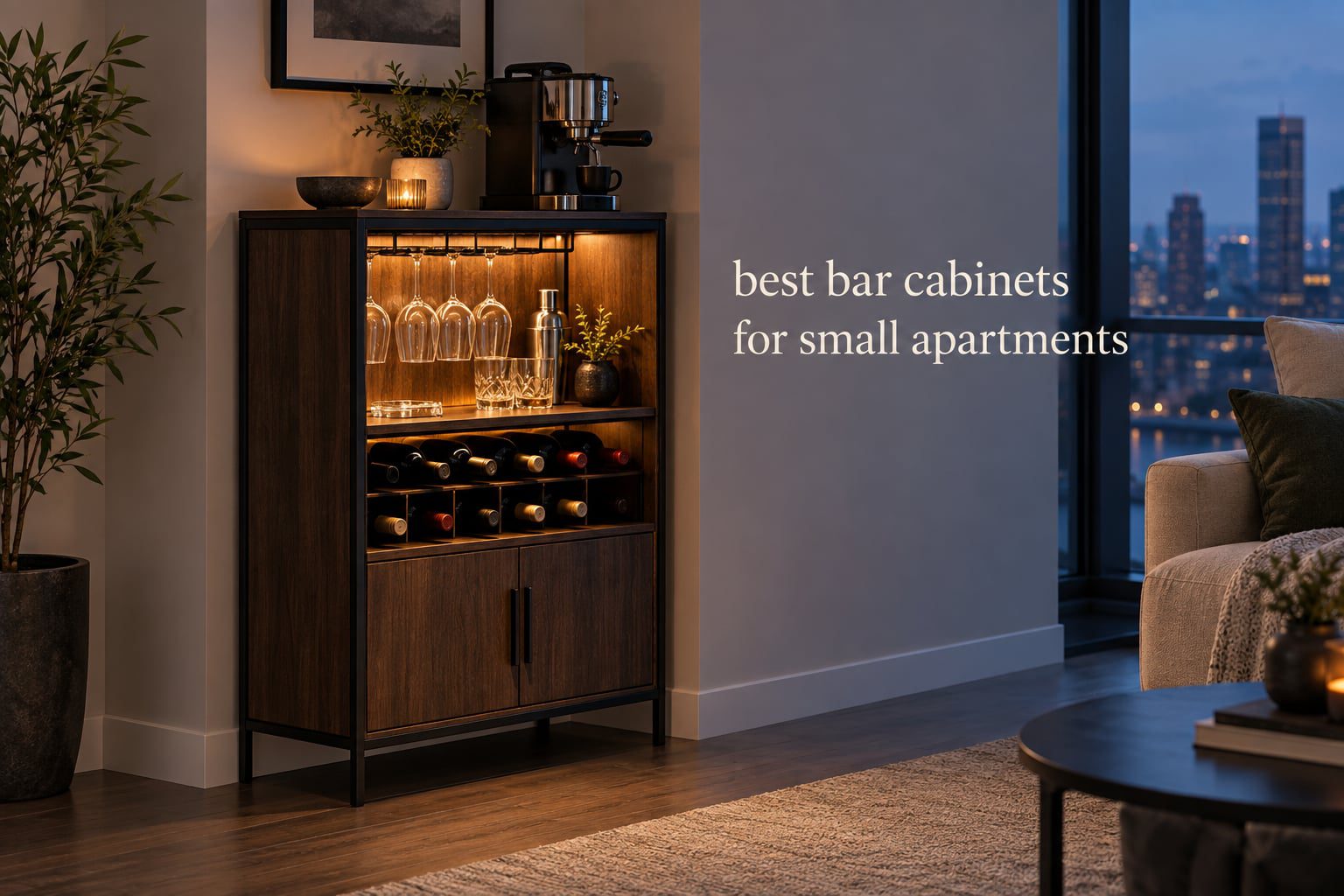 best bar cabinets for small apartments