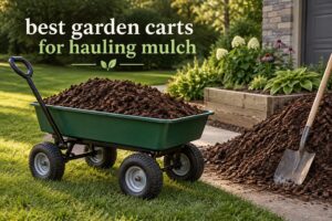 best garden carts for hauling mulch