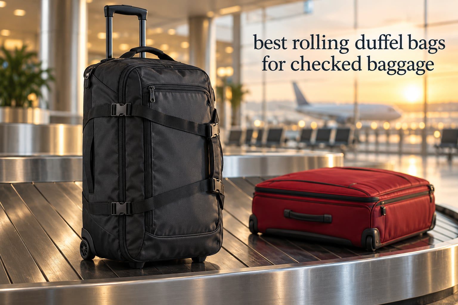 best rolling duffel bags for checked baggage