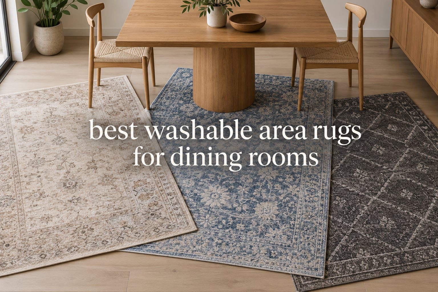 best washable area rugs for dining rooms