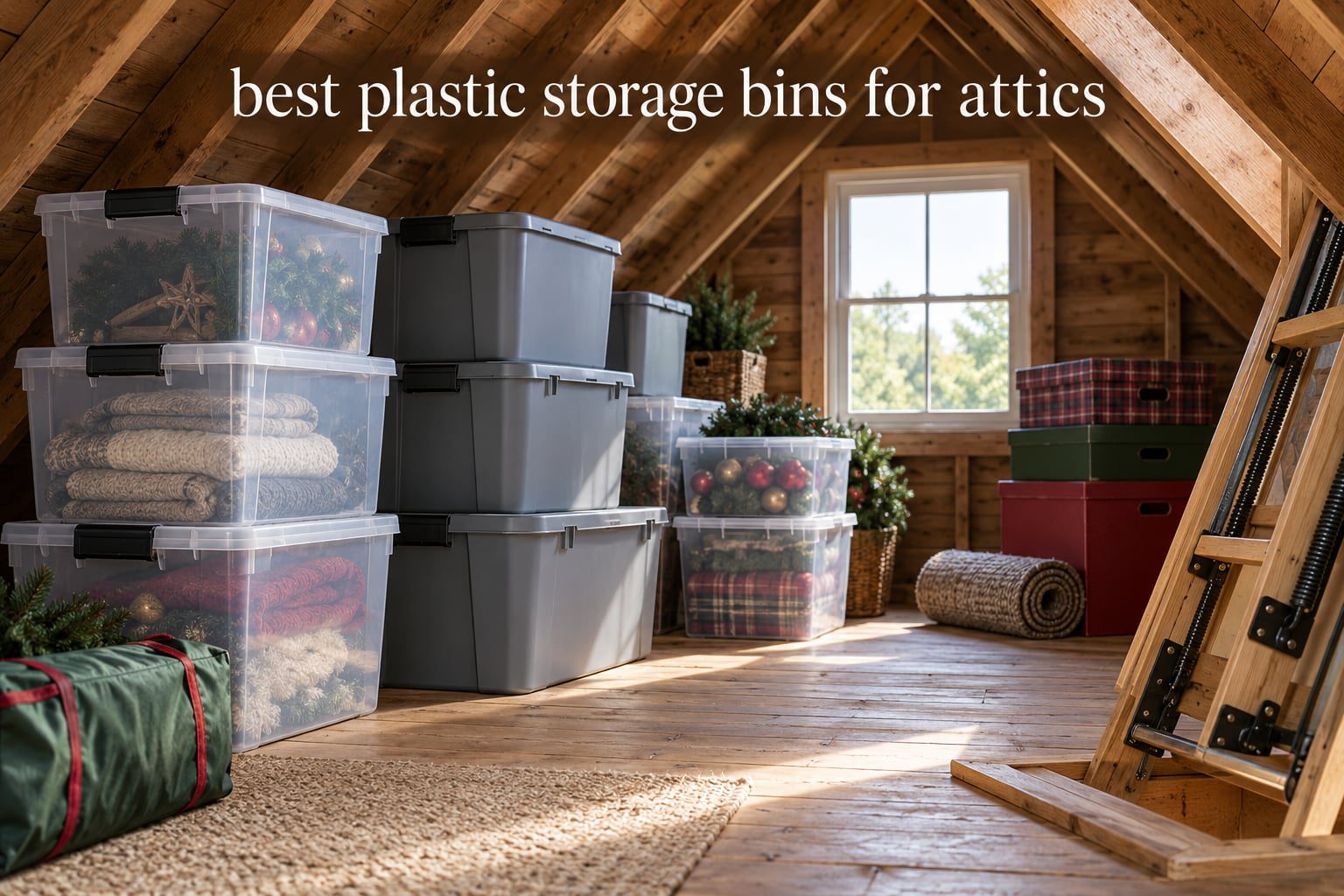best plastic storage bins for attics
