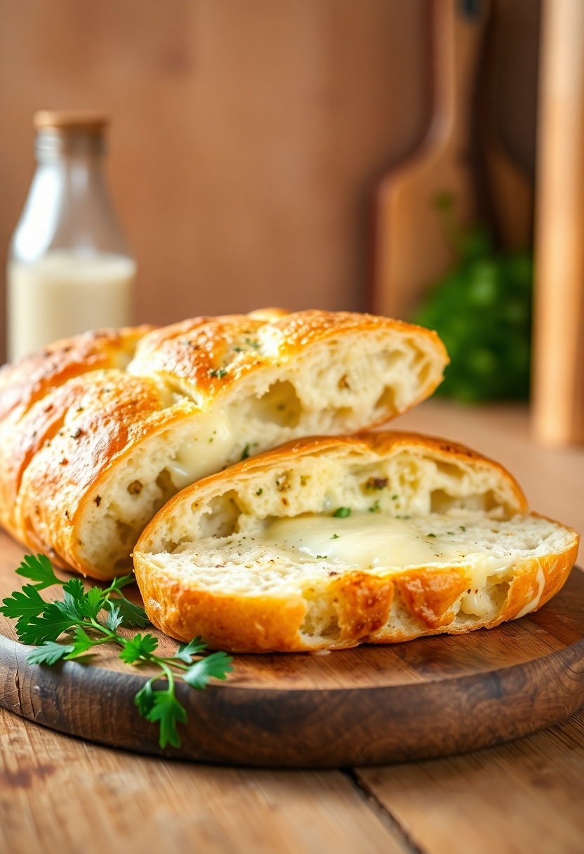 delicious bread toppings added