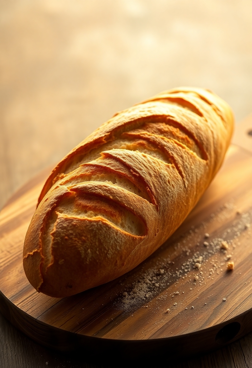 freshly baked french bread