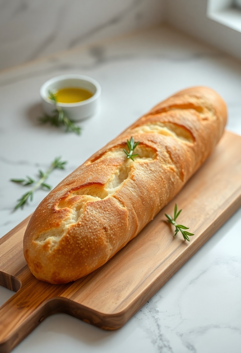 freshly baked herbal loaf