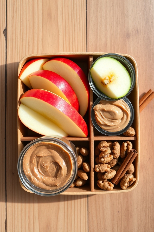 apple almond butter snack