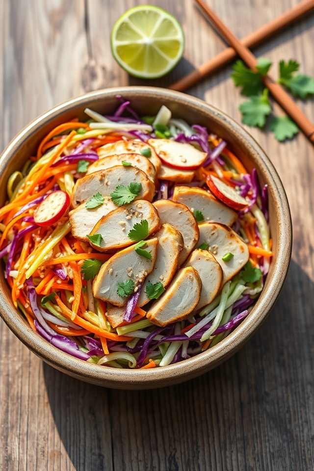 asian chicken cabbage salad