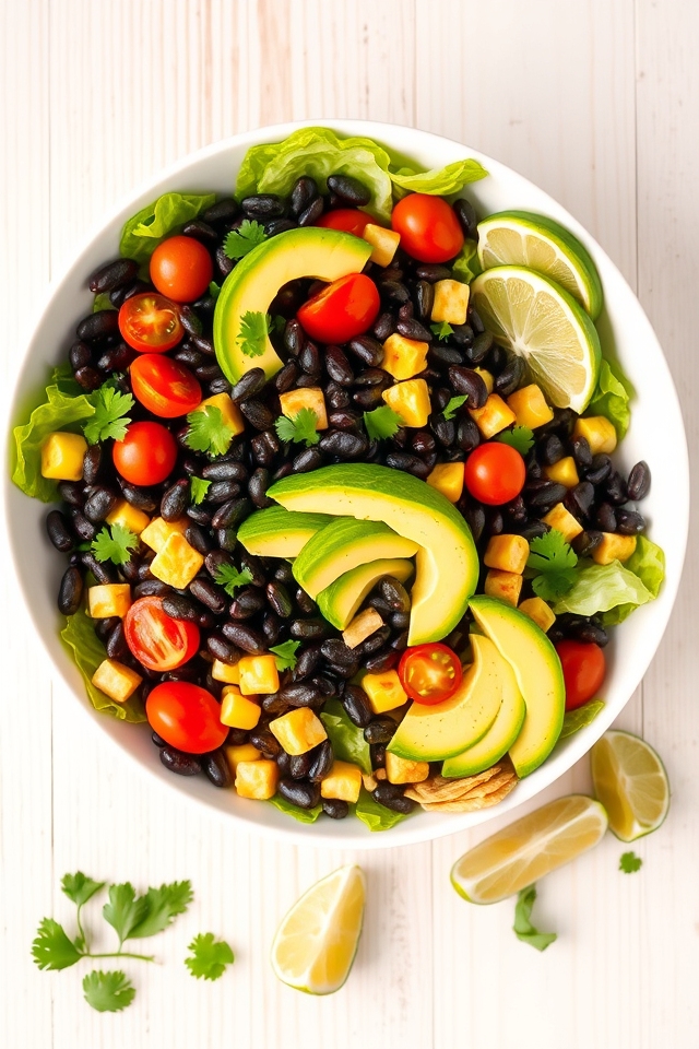 black bean avocado salad