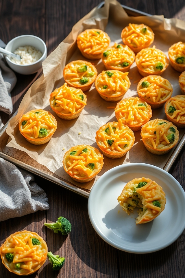 broccoli rice cheese cups