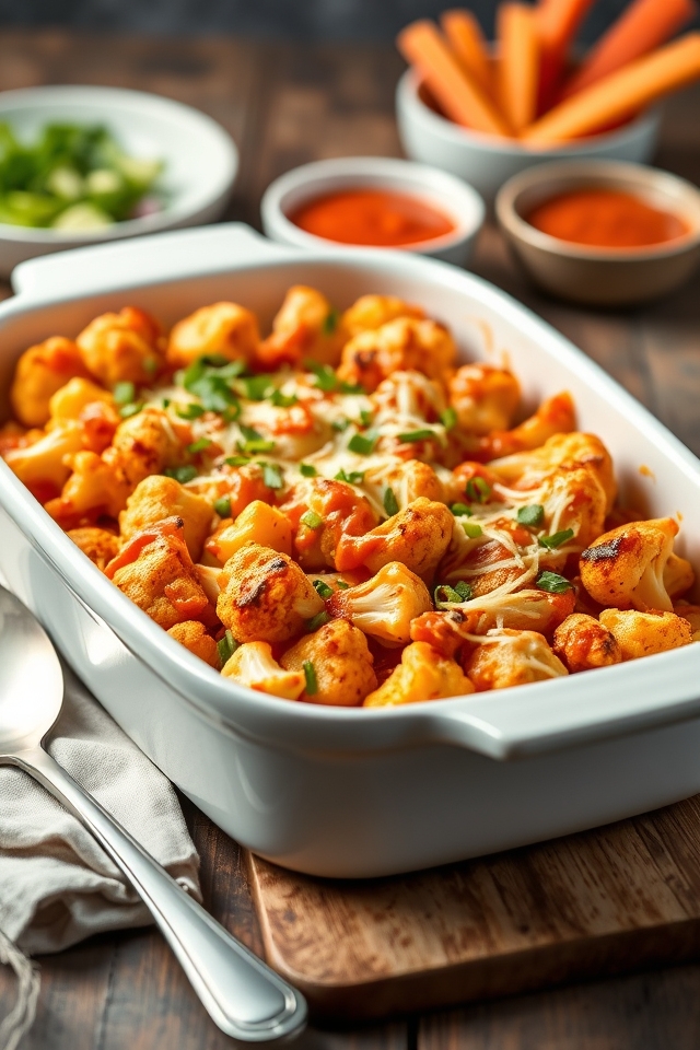 buffalo chicken cauliflower casserole