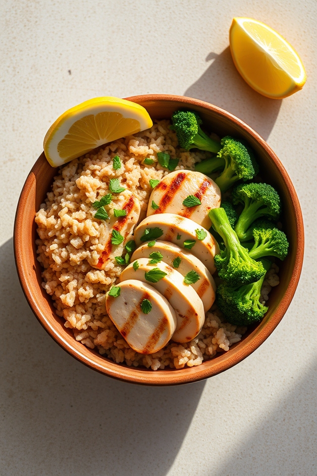 chicken broccoli brown rice