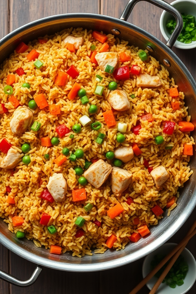 chicken vegetable fried rice