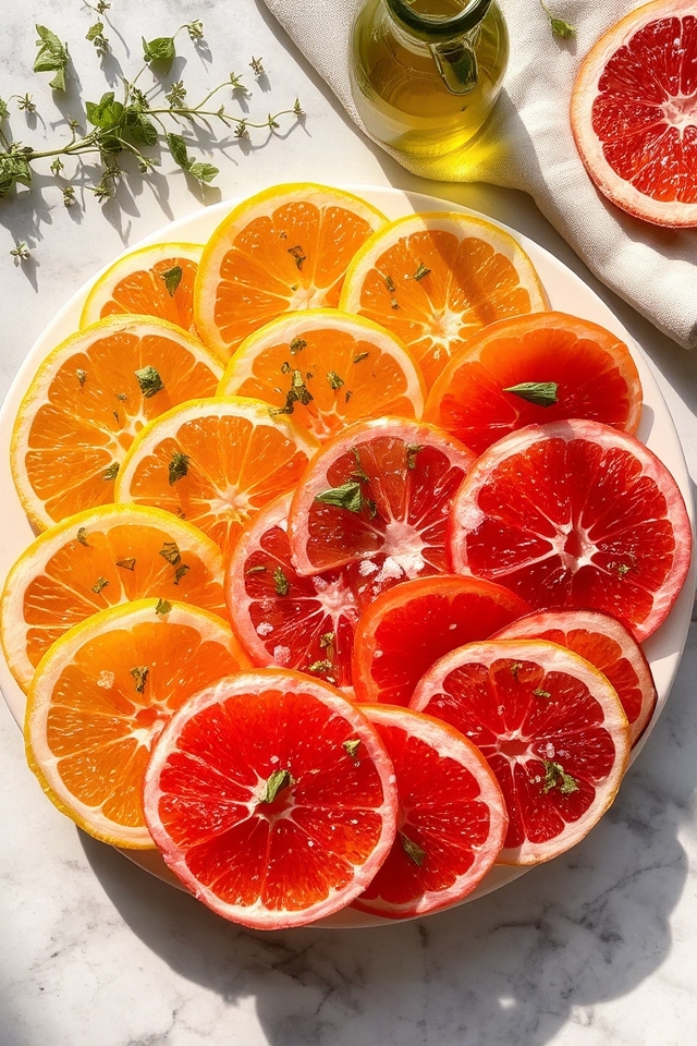citrus herbs oil salt