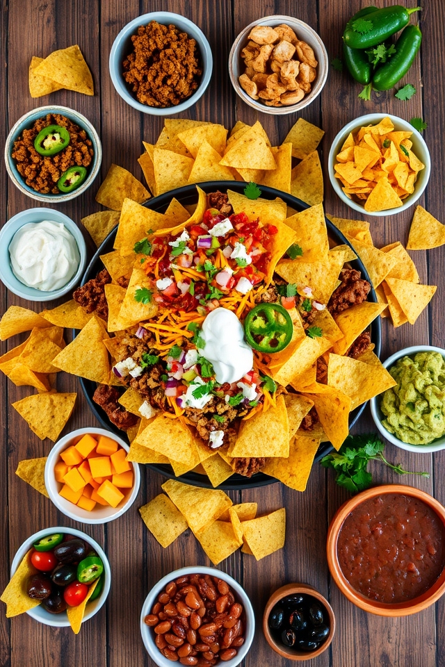 complete nacho bar setup