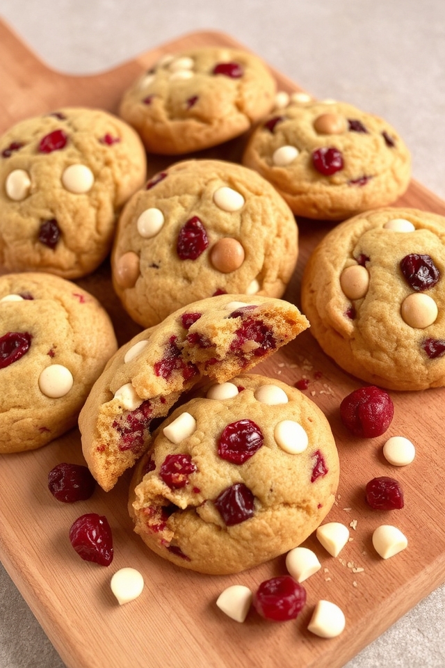 cranberry white chocolate cookies